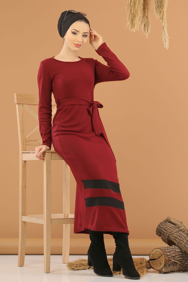 Elbise Taba  Bordo - 5241 BORDO