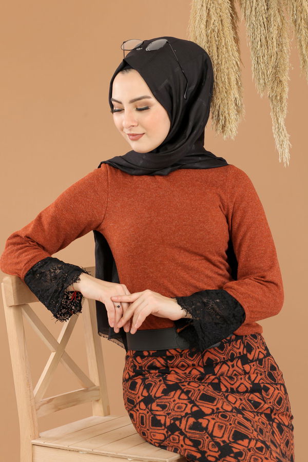 Bluz Etek Kombin Kiremit - 8289 Kiremit - 8289