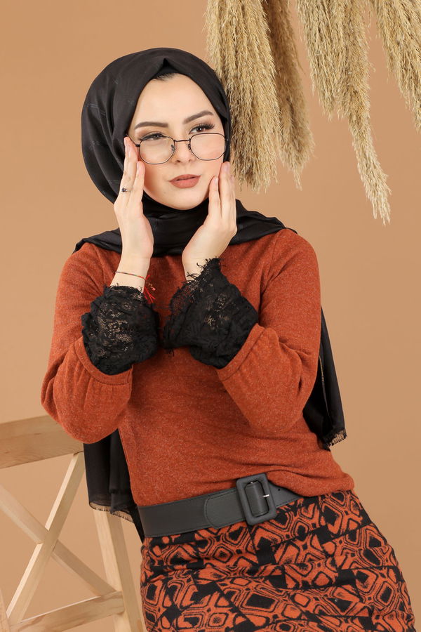 Bluz Etek Kombin Kiremit - 8289 Kiremit - 8289
