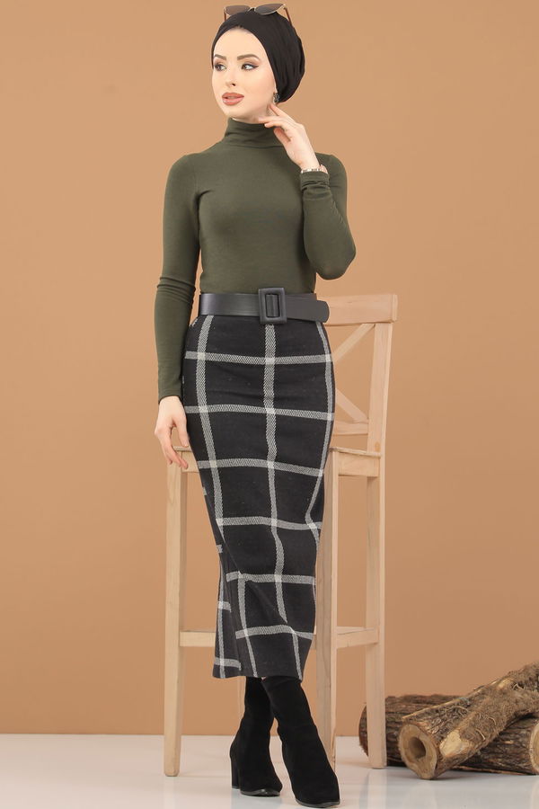 Bluz Etek Kombin Haki - 8307 Haki - 8307
