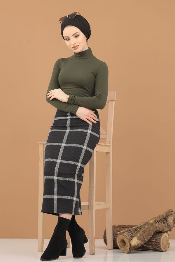 Bluz Etek Kombin Haki - 8307 Haki - 8307