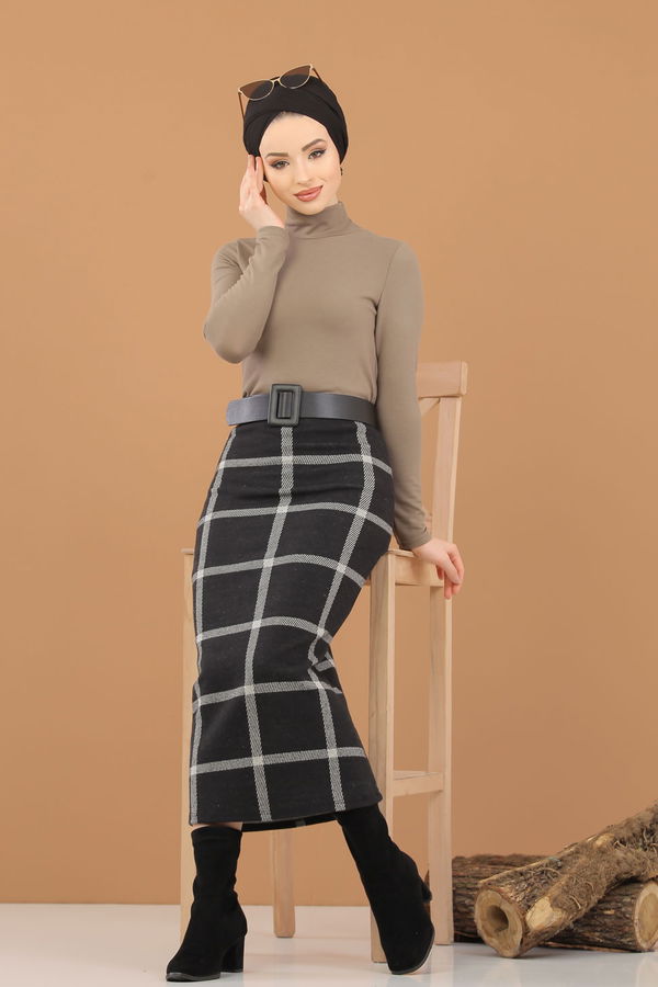 Bluz Etek Kombin Vizon - 8307 Vizon - 8307