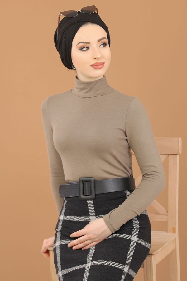 Bluz Etek Kombin Vizon - 8307 Vizon - 8307