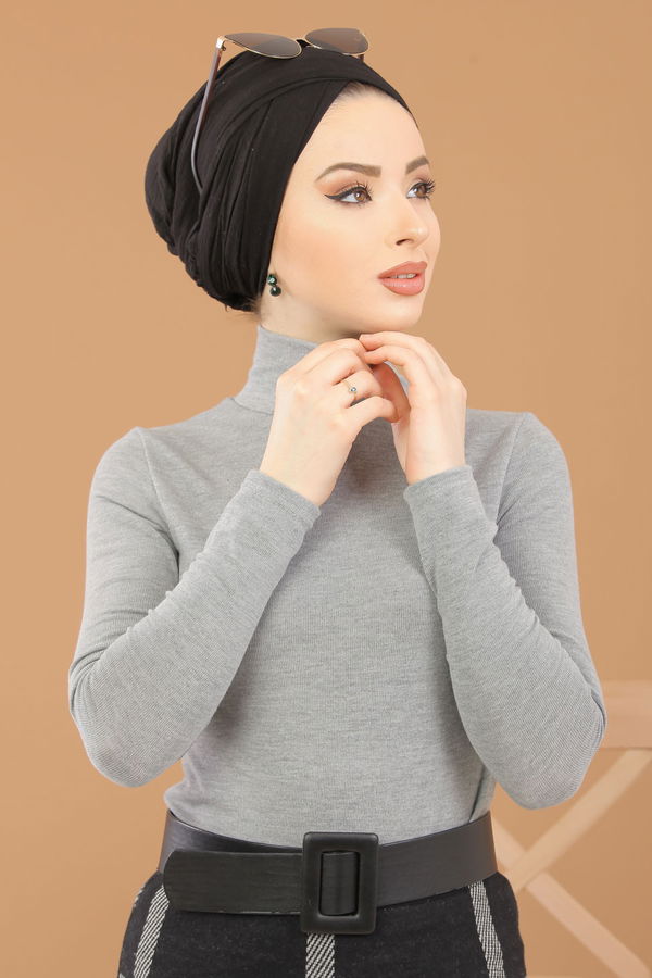 Bluz Etek Kombin Gri - 8307 Gri - 8307