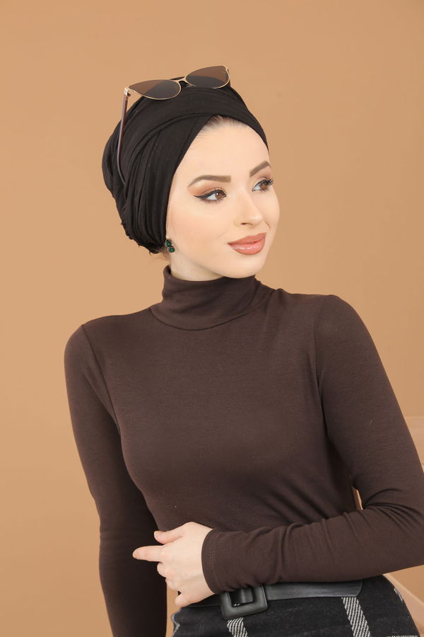 Bluz Etek Kombin Kahve - 8307 Kahverengi - 8307 KAHVERENGİ