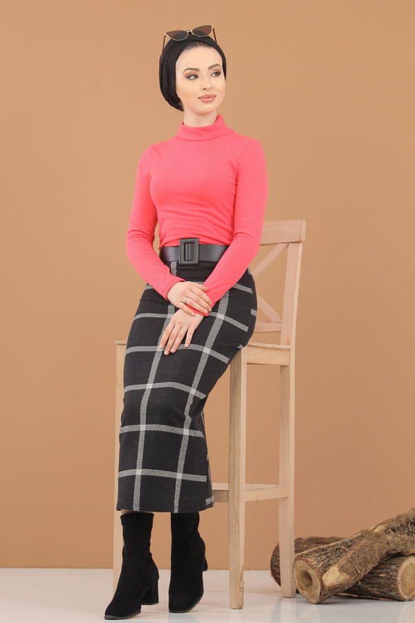 Bluz Etek Kombin Fuşya - 8307 Fuşya - 8307