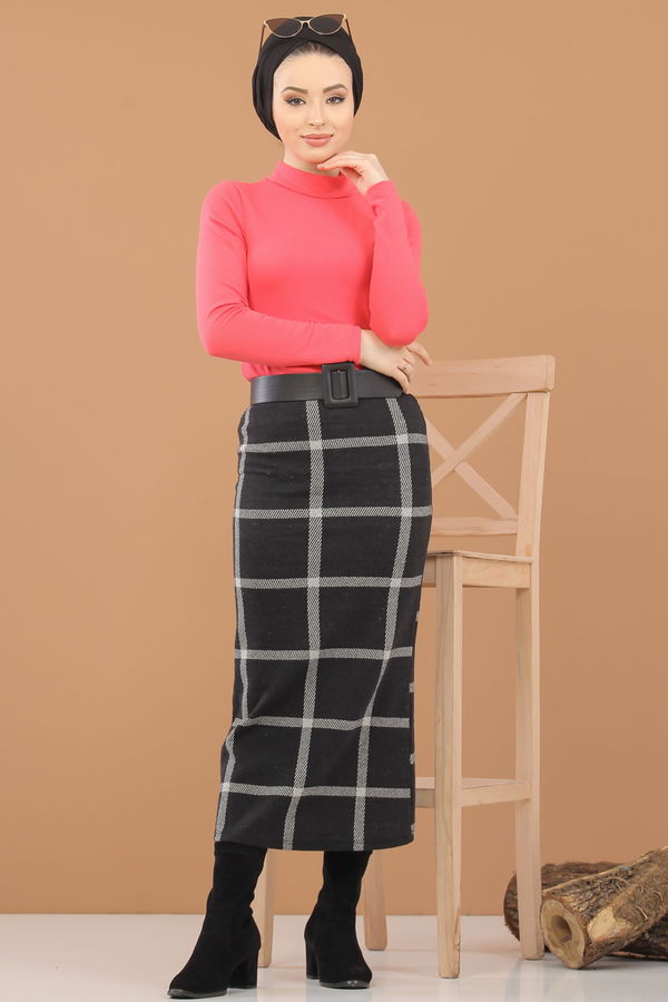 Bluz Etek Kombin Fuşya - 8307 Fuşya - 8307