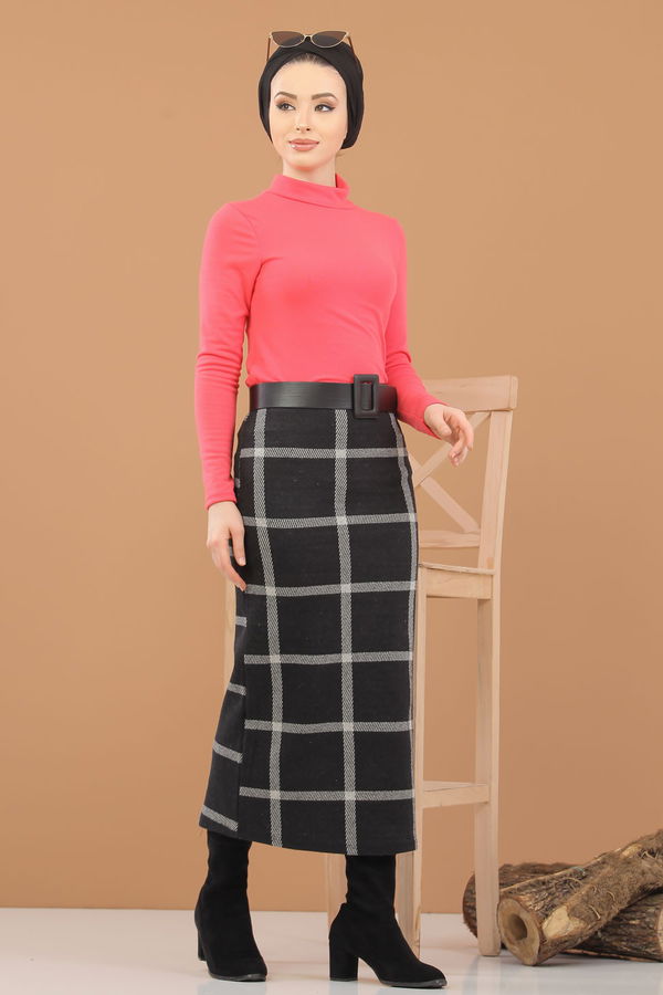 Bluz Etek Kombin Fuşya - 8307 Fuşya - 8307