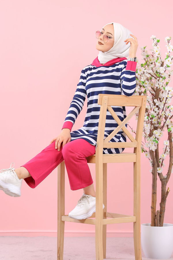 5250 TUNİK PANTOLON Fuşya - 5250 FUŞYA