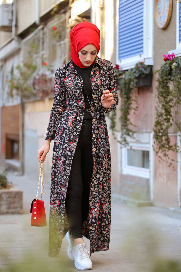 3015 Viskon Elbise Sarı - 3015 Sarı