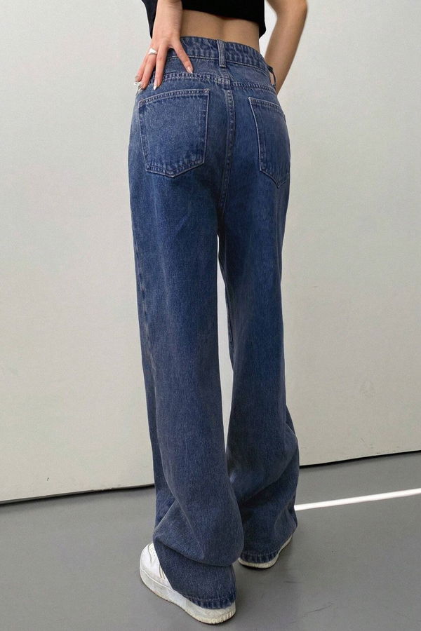 Baggy Kot Pantolon Koyu Mavi - 26755