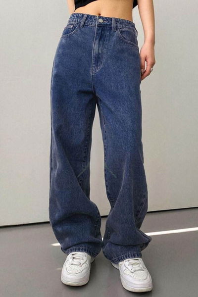 Baggy Kot Pantolon Koyu Mavi - 26755