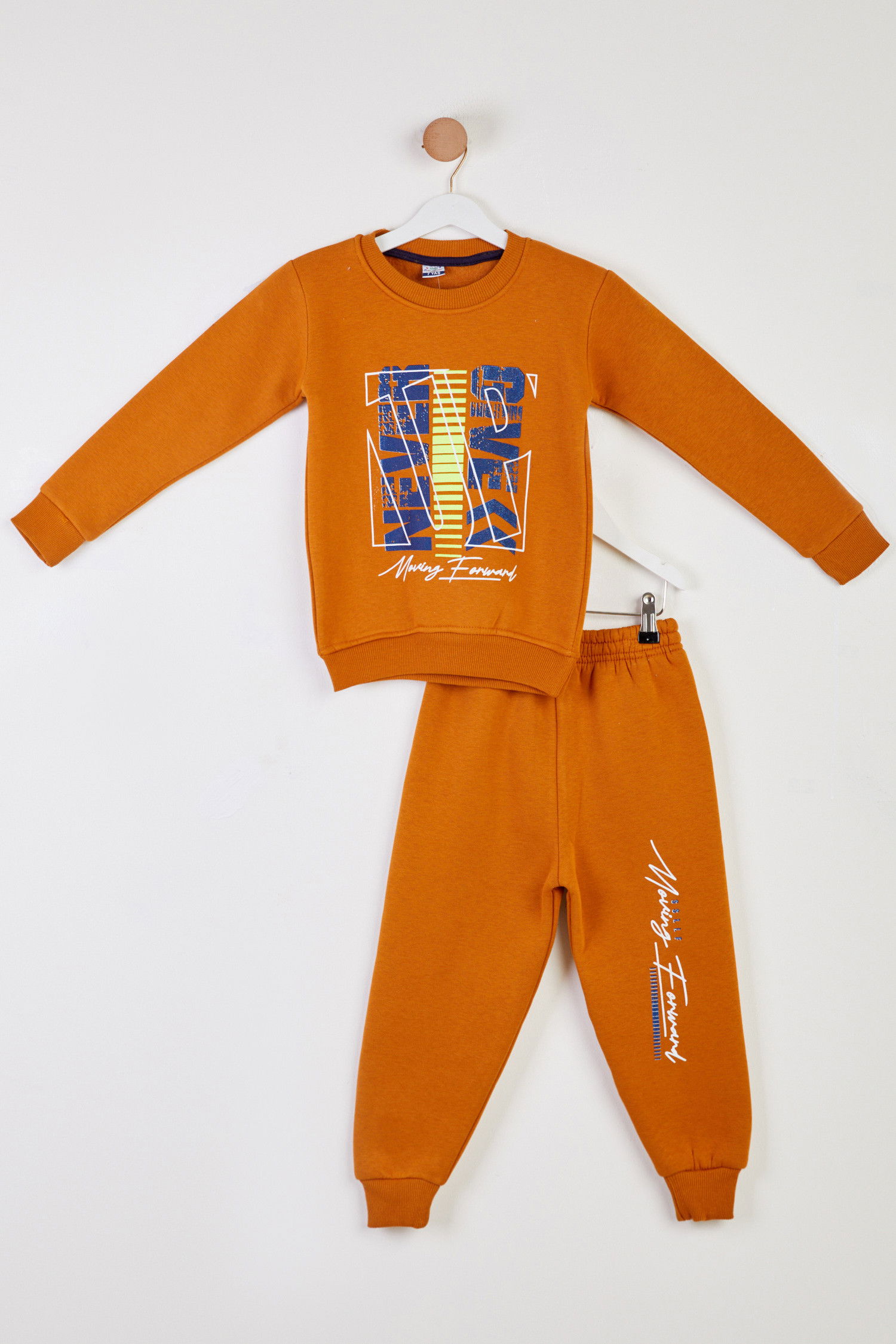 Erkek Çocuk Taba Baskılı İkili Takım - 26435 TABA