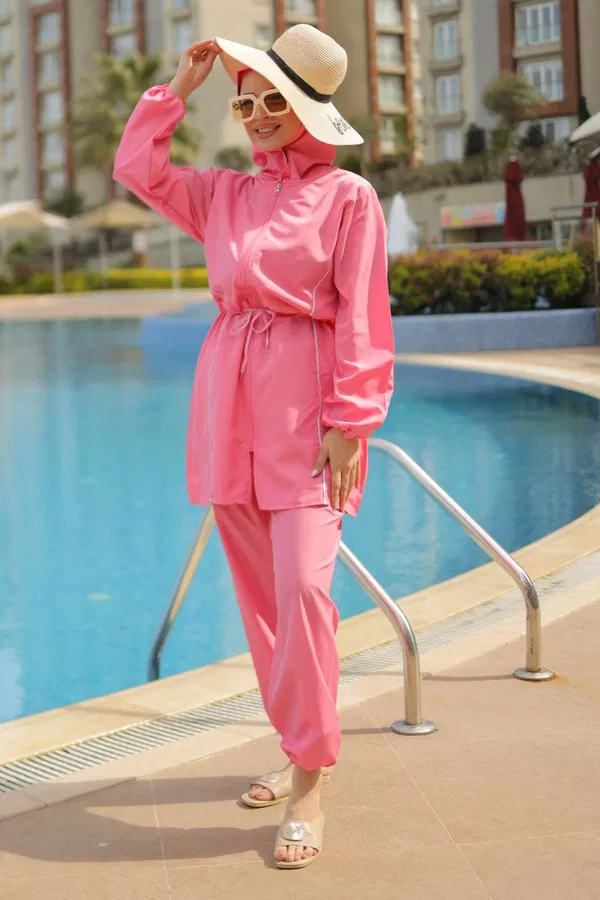 Tesettür Mayo Takımı - 27096 PEMBE