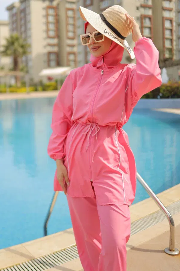 Tesettür Mayo Takımı - 27096 PEMBE