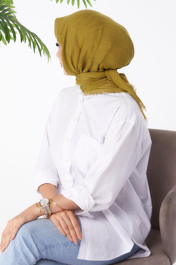 Düz Orta Kadın Yeşil Eşarp - 26146 YEŞİL
