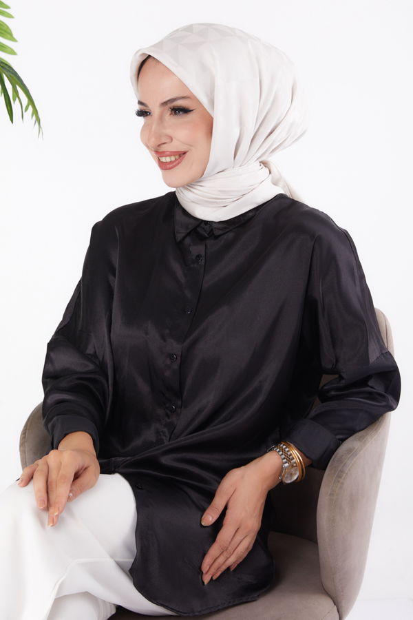 Düz Orta Kadın Beyaz Janjanlı Eşarp - 26156 BEYAZ