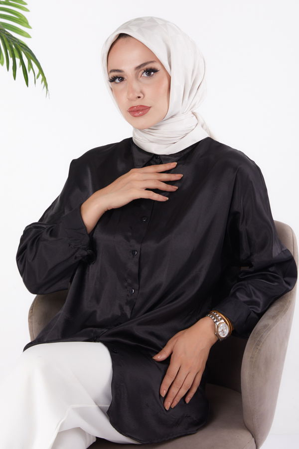 Düz Orta Kadın Beyaz Janjanlı Eşarp - 26156 BEYAZ