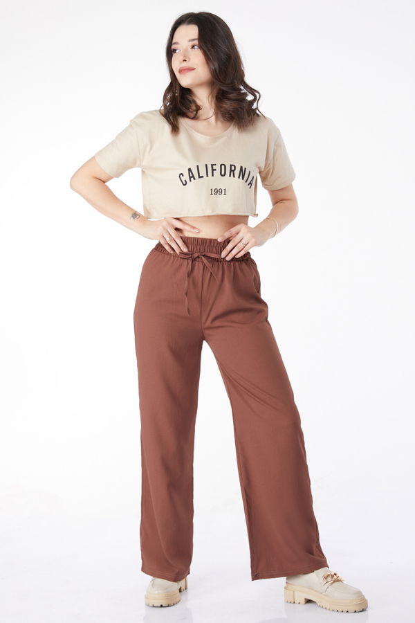 Beli Lastikli Pantolon - 27074