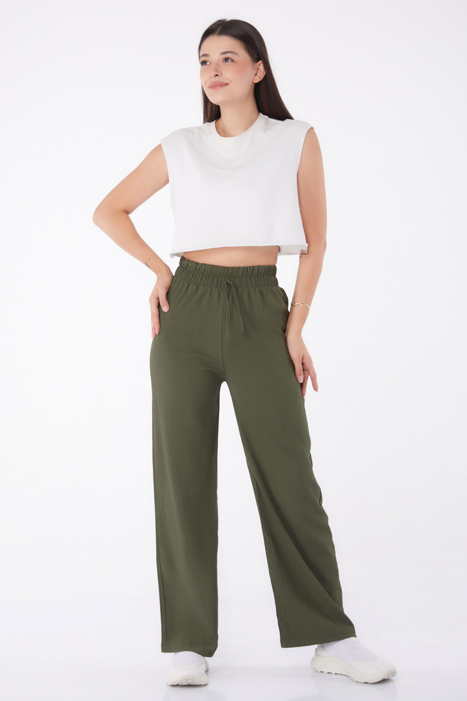 Beli Lastikli Pantolon - 27074