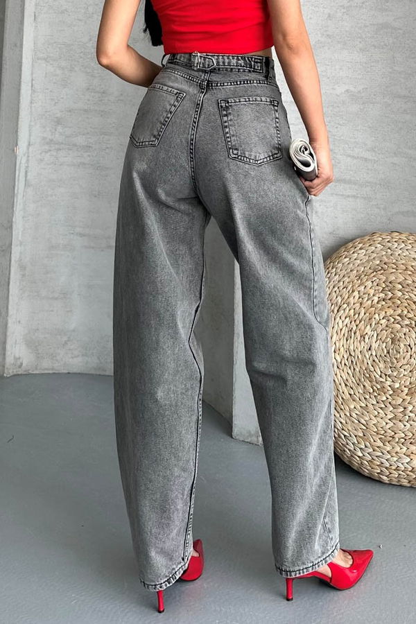 Tokalı Baggy Kot Pantolon - 27297