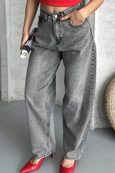 Tokalı Baggy Kot Pantolon - 27297