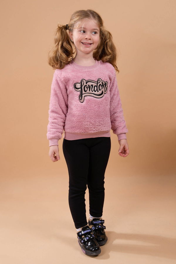 Erkek Çocuk Pembe Peluş Sweat - 23795 PEMBE