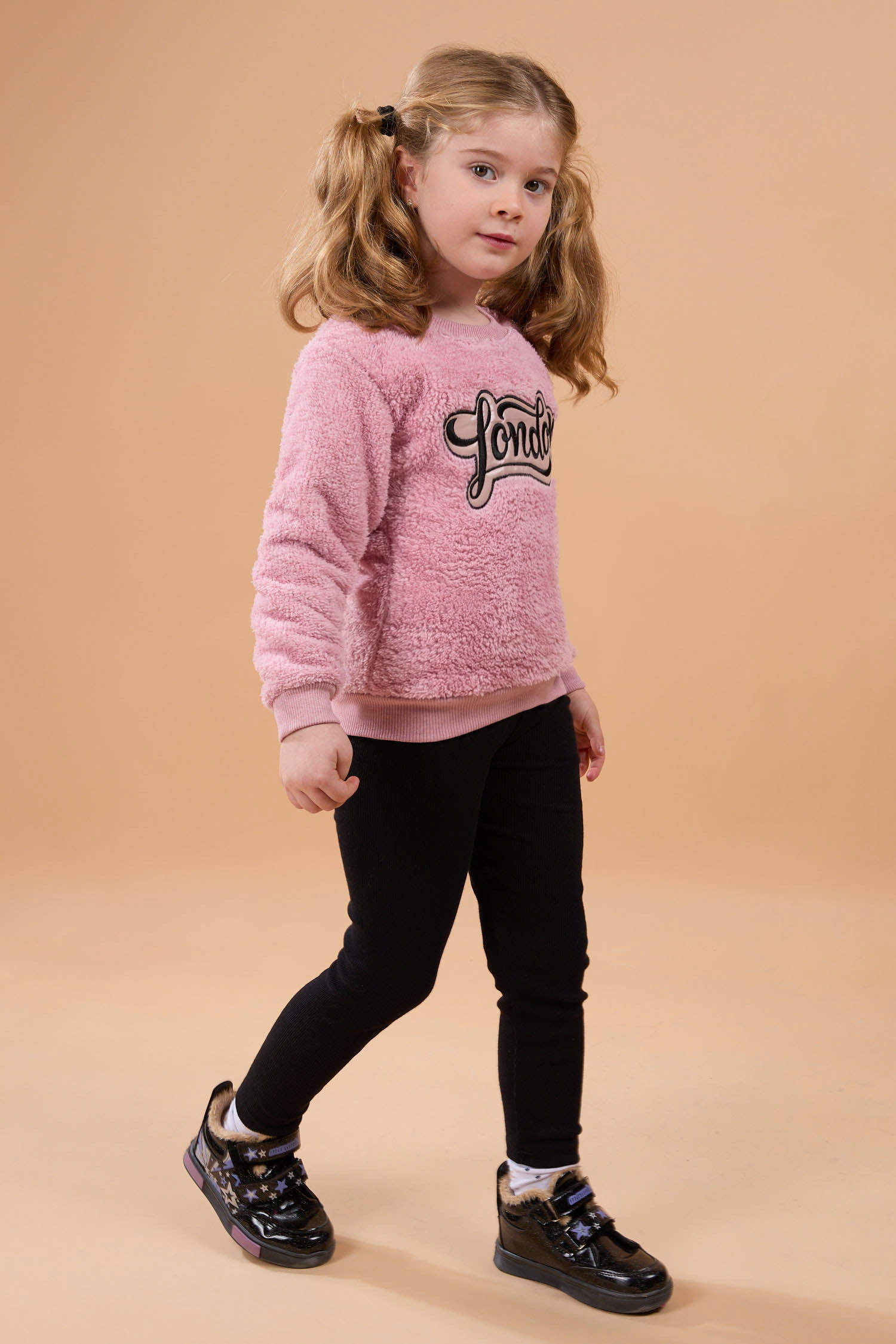 Erkek Çocuk Pembe Peluş Sweat - 23795 PEMBE