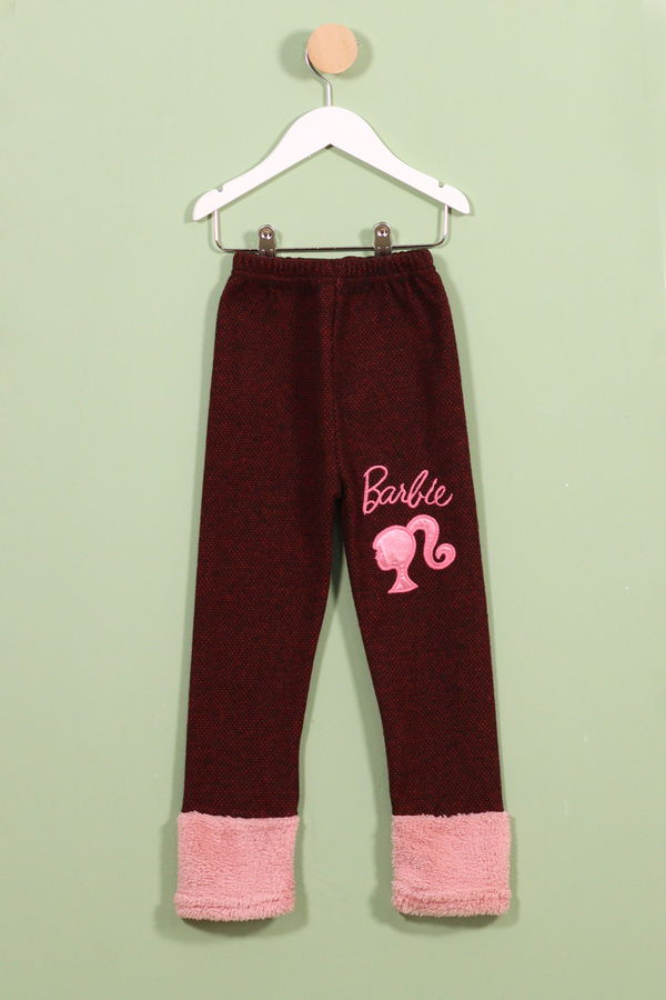 Kız Çocuk Bordo Tayt - 23852