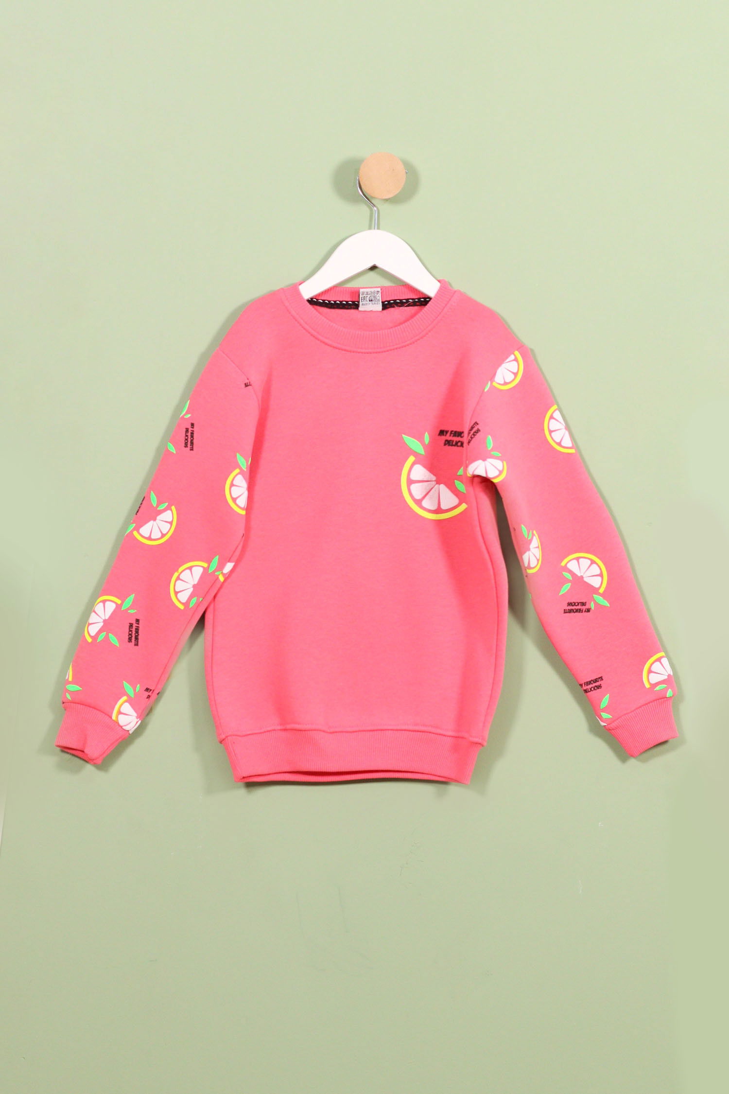 Kız Çocuk Pembe Sweat - 23837