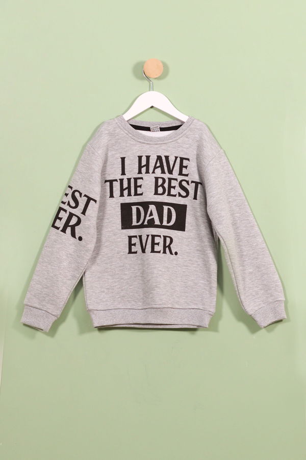Kız Çocuk Gri Sweat - 23836 GRİ