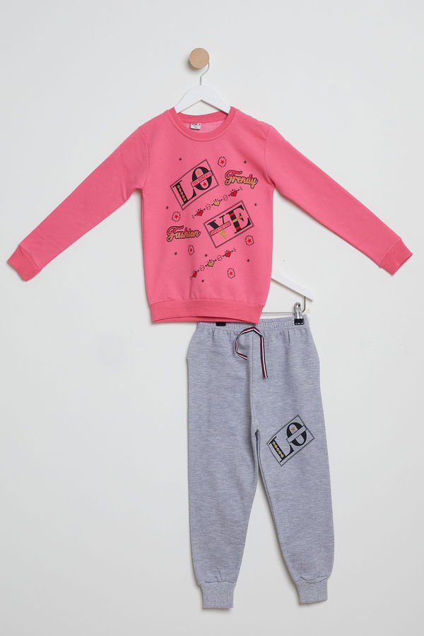 Erkek Çocuk Pembe Eşofman Takımı - 23825