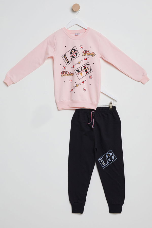Erkek Çocuk Pembe Eşofman Takımı - 23825 PEMBE