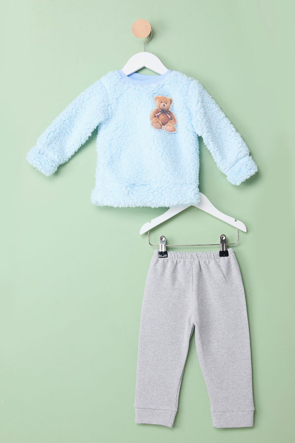 Kız Çocuk Mavi Bebek Takımı - 23944 MAVİ
