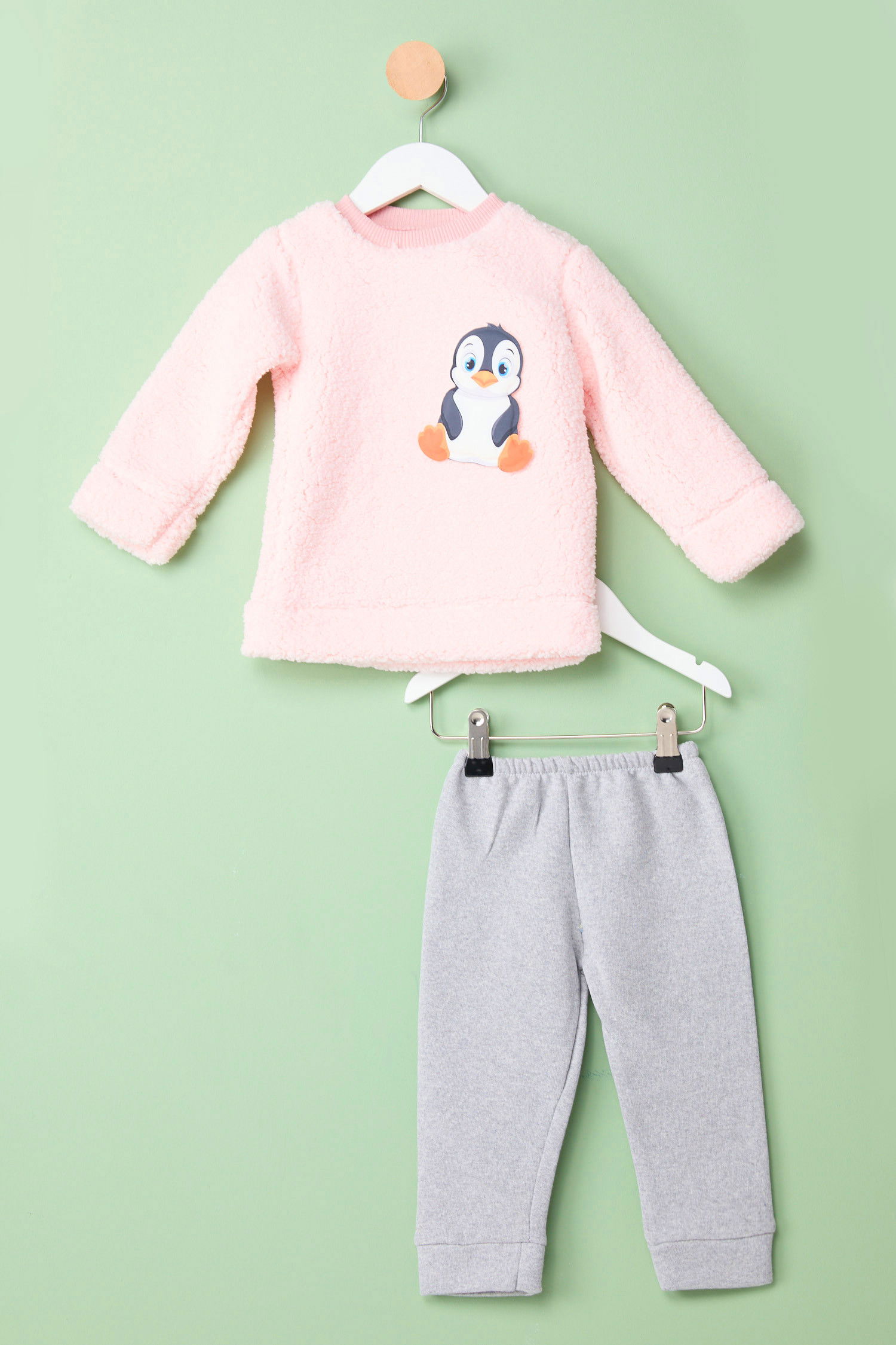 Kız Çocuk Pembe Bebek Takımı - 23945 PEMBE