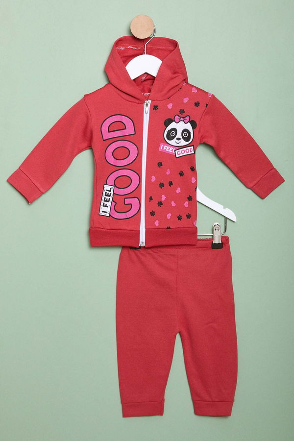 Kız Çocuk Bordo Takımı - 23983 BORDO