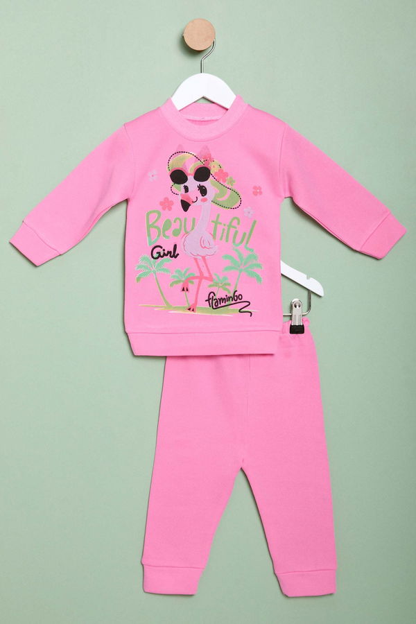 Kız Çocuk Pembe Bebek Takımı - 23978 PEMBE