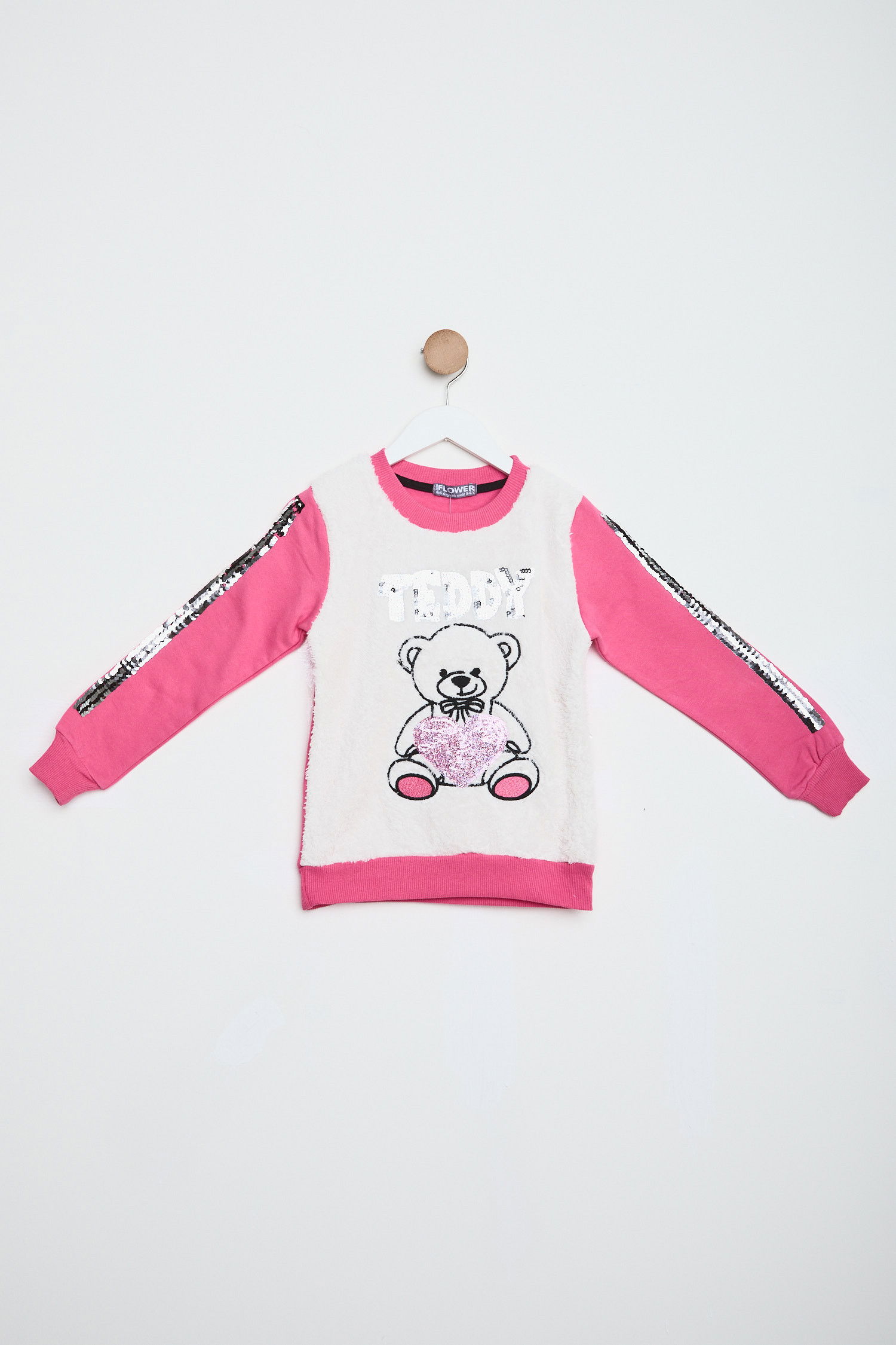 Kız Çocuk Fuşya Sweat - 24039