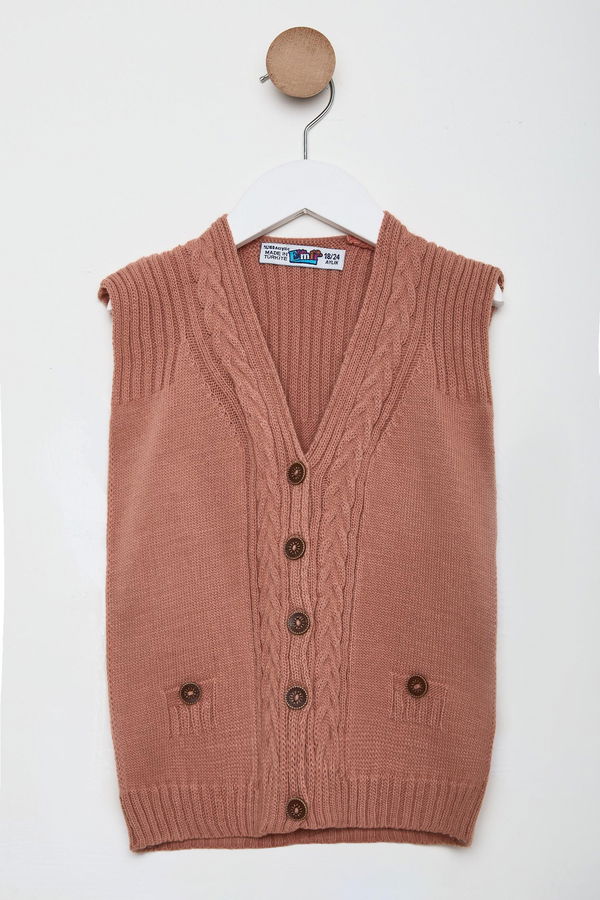 Erkek Çocuk Pembe Bebek Yelek - 24072 PEMBE