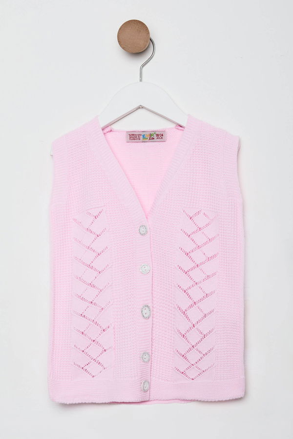 Kız Çocuk Pembe Bebek Yelek - 24074 PEMBE