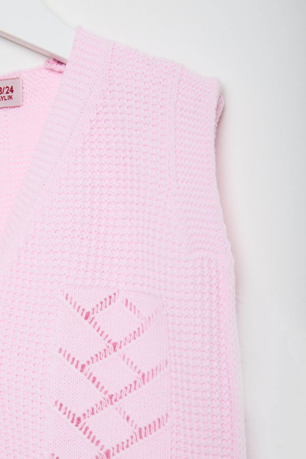 Kız Çocuk Pembe Bebek Yelek - 24074 PEMBE