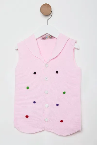 Kız Çocuk Pembe Bebek Yelek - 24075 PEMBE
