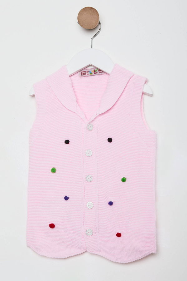 Kız Çocuk Pembe Bebek Yelek - 24075 PEMBE