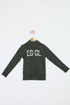 Kız Çocuk Haki Sweatshirt - 23992