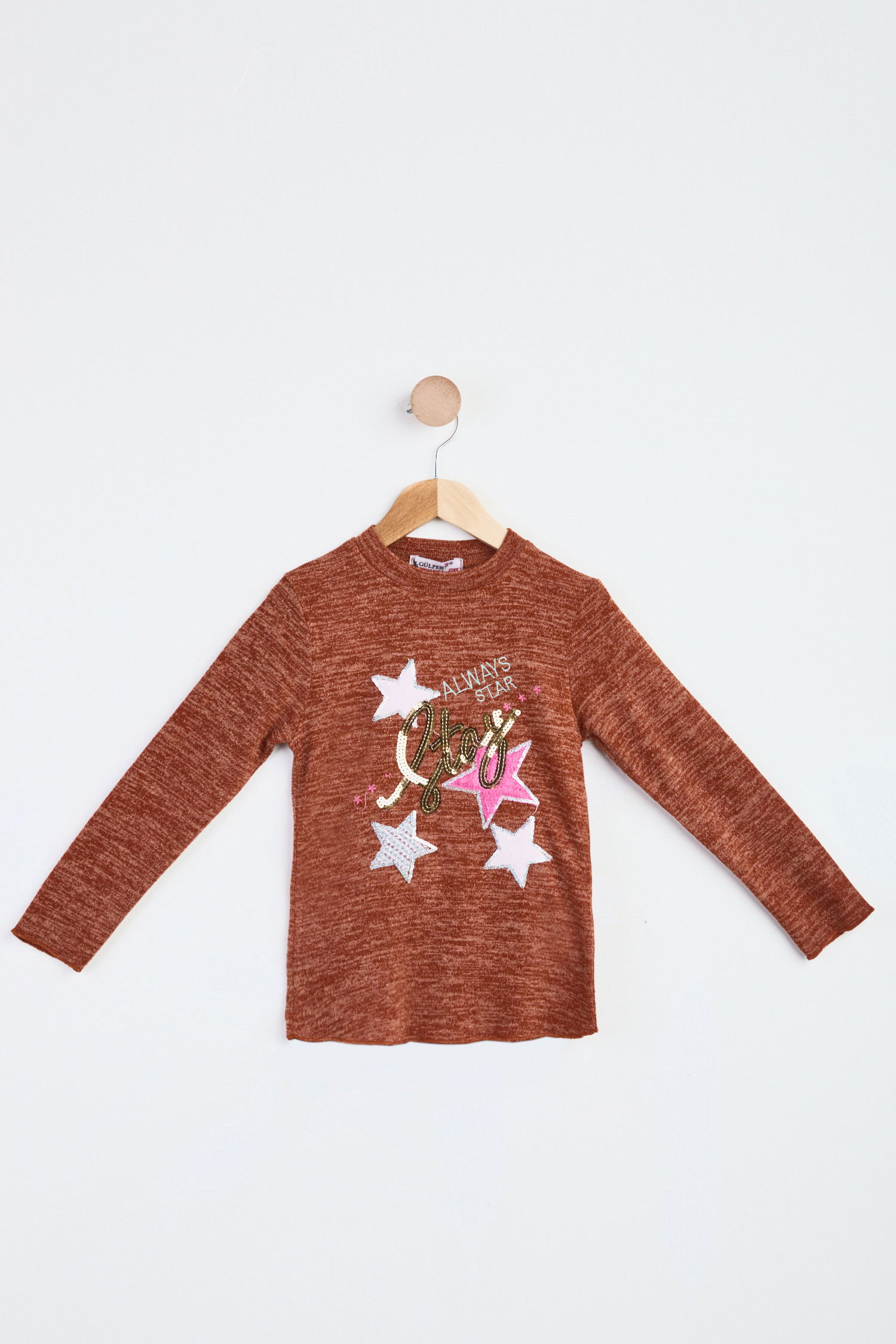 Kız Çocuk Taba Sweatshirt - 23986