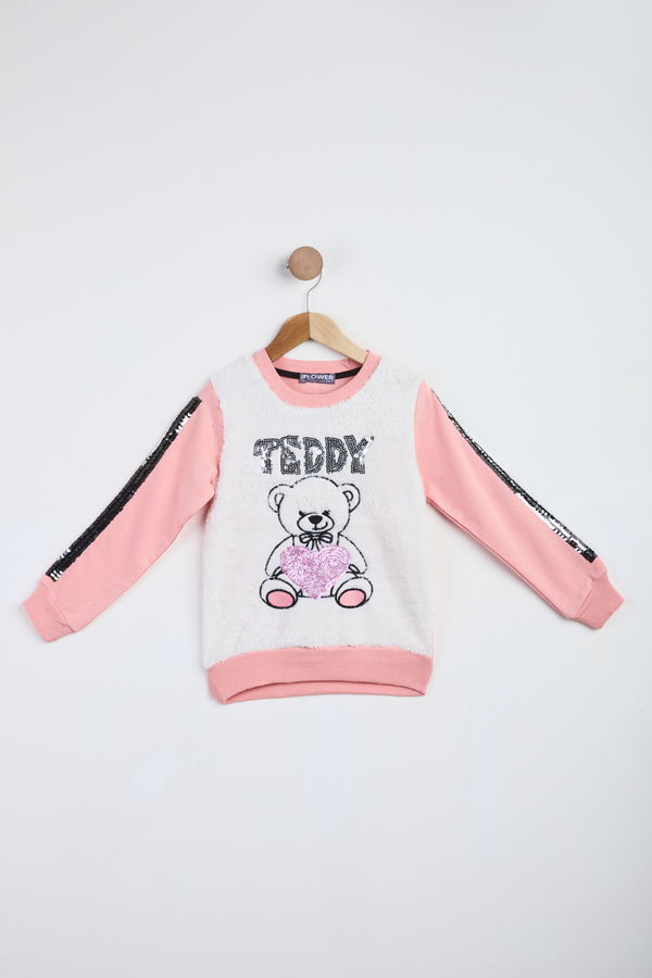Kız Çocuk Lila Sweat - 24039 LİLA