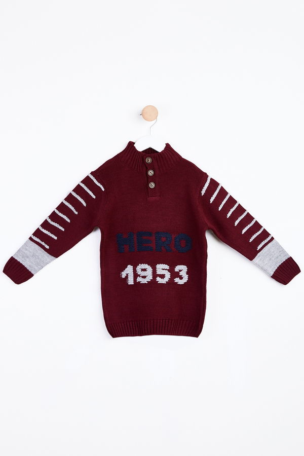 Erkek Çocuk Bordo Kazak - 24100 BORDO