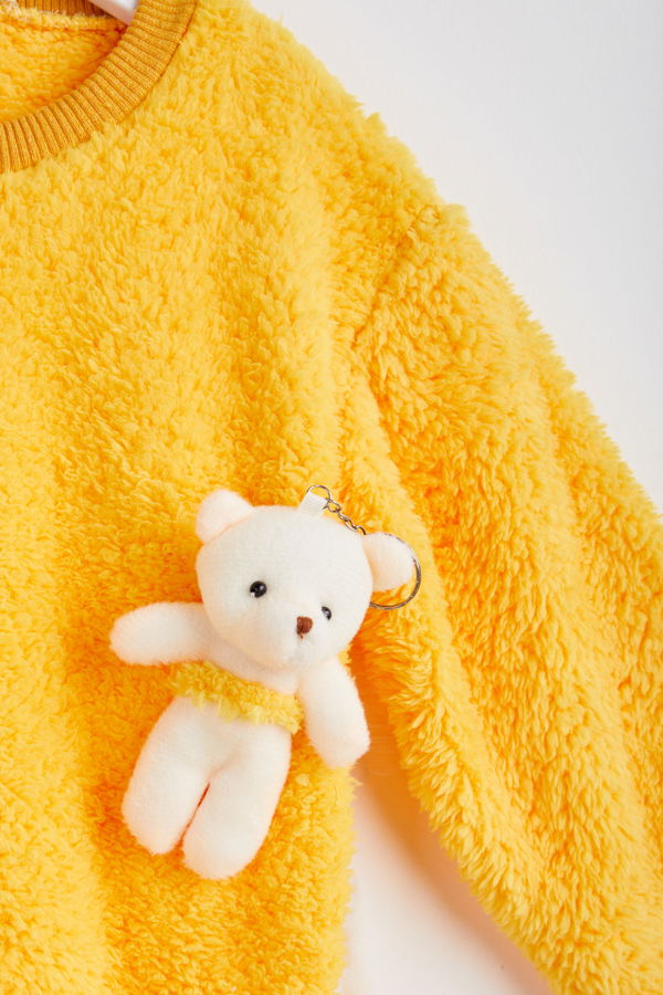 Erkek Çocuk Sarı Peluş Takım - 24223 Sarı