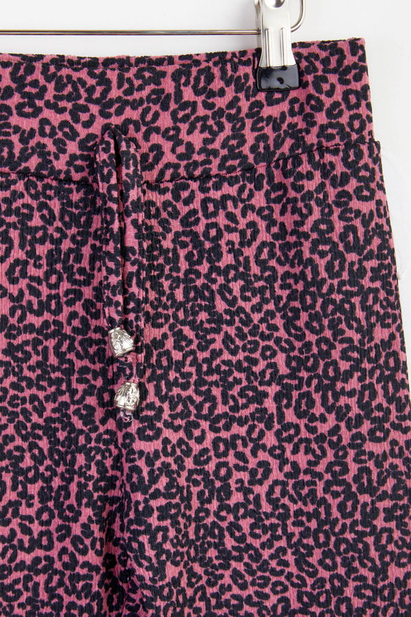Kız Çocuk Pembe Desenli Şalvar - 25444 PEMBE
