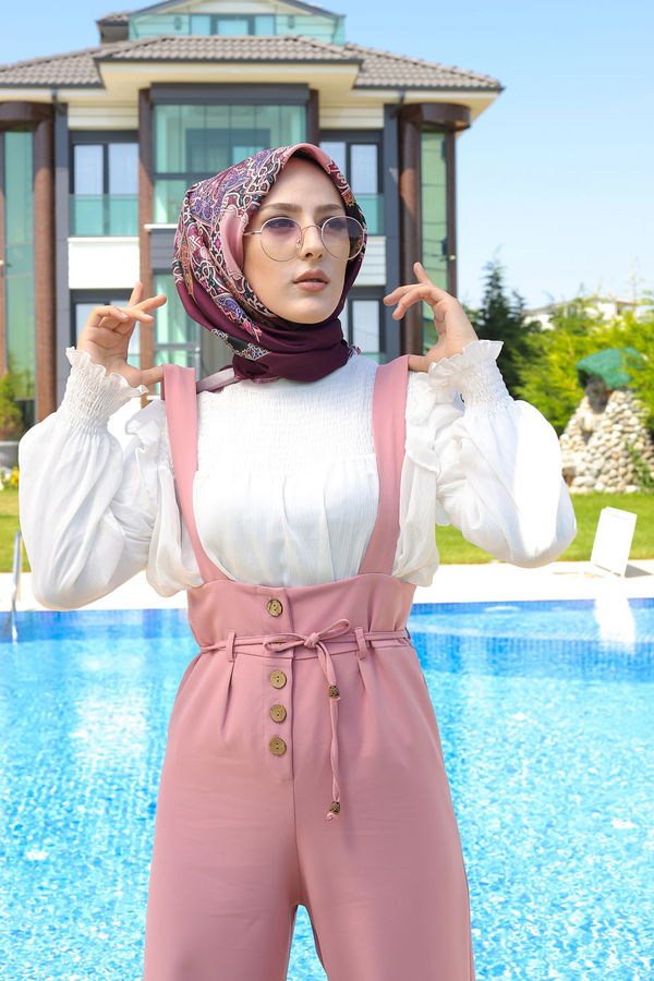 Düz Askılı Kadın Pembe 8552 SALOPET - 8552